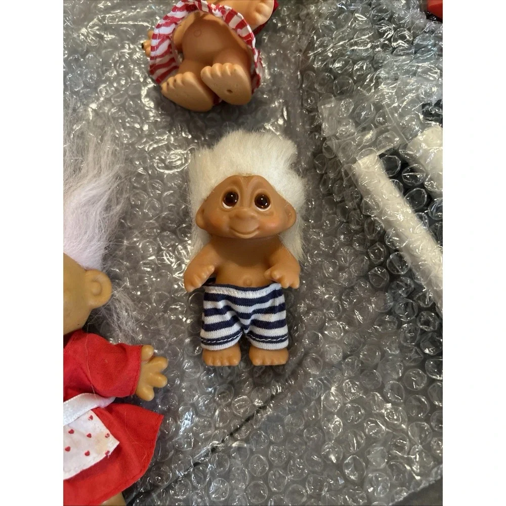 Vintage 1980s Dam Norfin Toddler Troll Doll Standing Up Baby 3